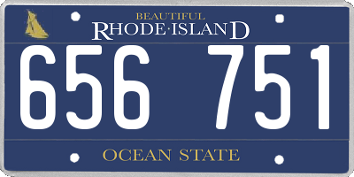 RI license plate 656751