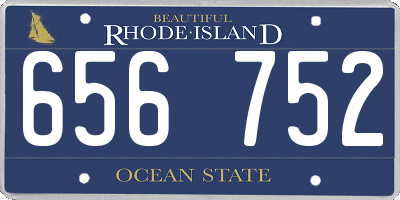 RI license plate 656752