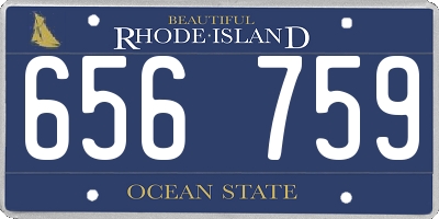 RI license plate 656759