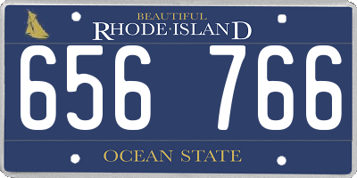 RI license plate 656766