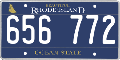 RI license plate 656772