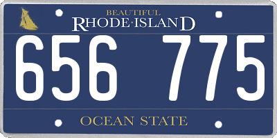 RI license plate 656775