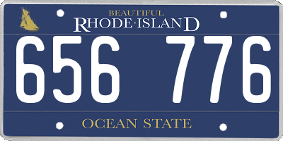 RI license plate 656776