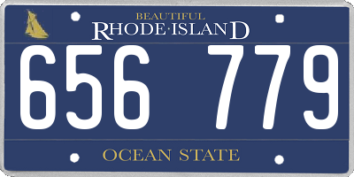 RI license plate 656779