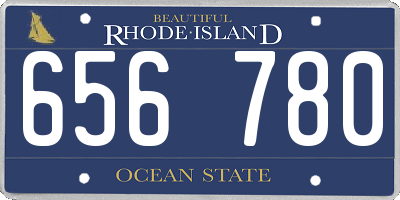 RI license plate 656780