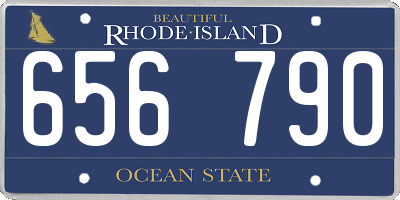 RI license plate 656790
