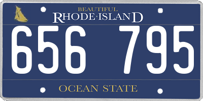 RI license plate 656795