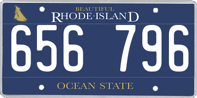 RI license plate 656796