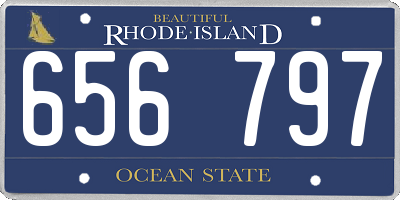RI license plate 656797