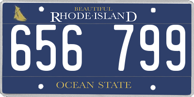 RI license plate 656799