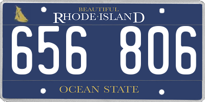 RI license plate 656806