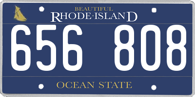 RI license plate 656808