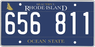 RI license plate 656811