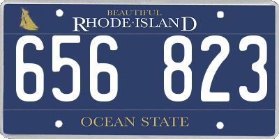 RI license plate 656823