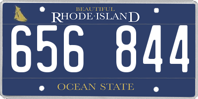 RI license plate 656844