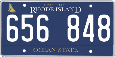 RI license plate 656848