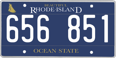 RI license plate 656851