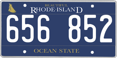RI license plate 656852