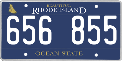 RI license plate 656855