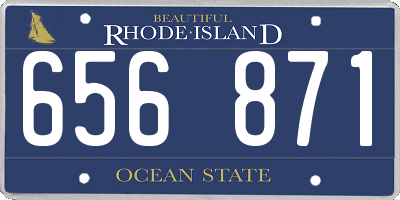 RI license plate 656871