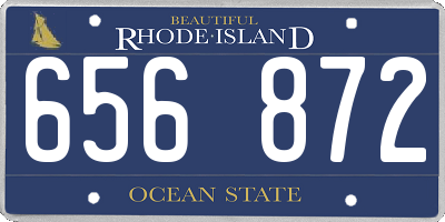 RI license plate 656872