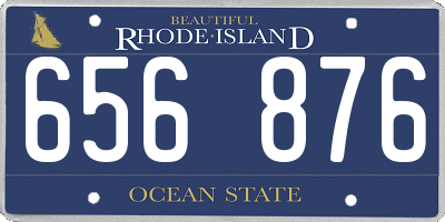 RI license plate 656876