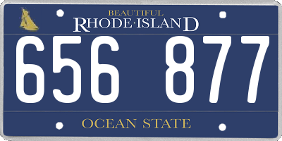 RI license plate 656877