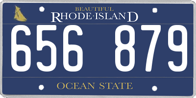 RI license plate 656879