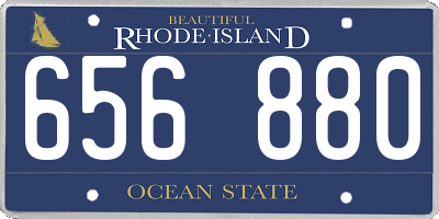 RI license plate 656880