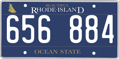 RI license plate 656884