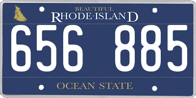 RI license plate 656885