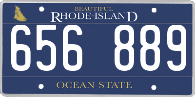 RI license plate 656889