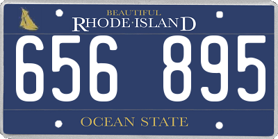 RI license plate 656895