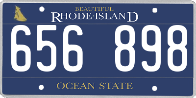 RI license plate 656898