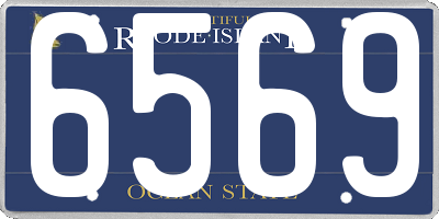 RI license plate 6569