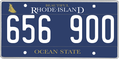 RI license plate 656900