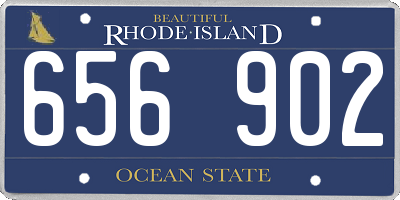 RI license plate 656902