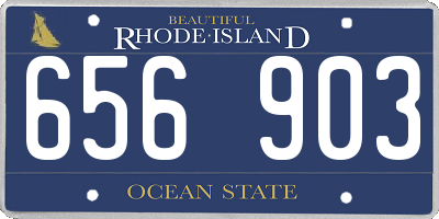 RI license plate 656903