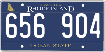 RI license plate 656904