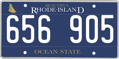 RI license plate 656905