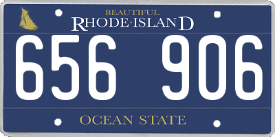 RI license plate 656906
