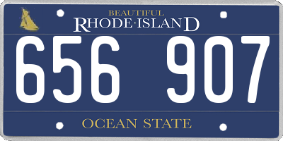 RI license plate 656907