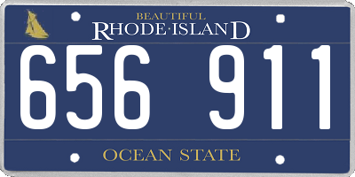 RI license plate 656911
