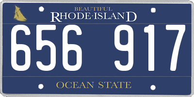 RI license plate 656917