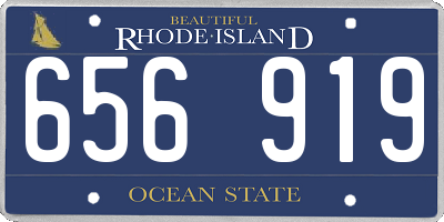 RI license plate 656919