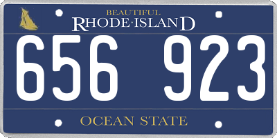 RI license plate 656923