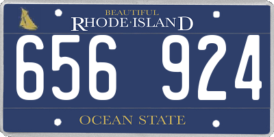 RI license plate 656924