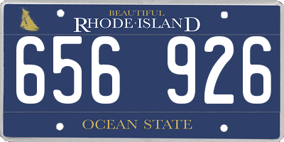 RI license plate 656926