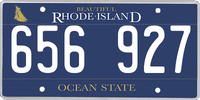 RI license plate 656927