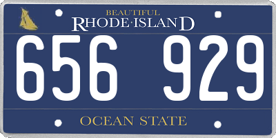RI license plate 656929